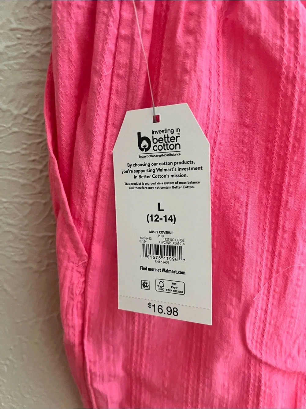 Time and Tru Pink Matching Set – Women’s Size Large – NEW WITH TAGS